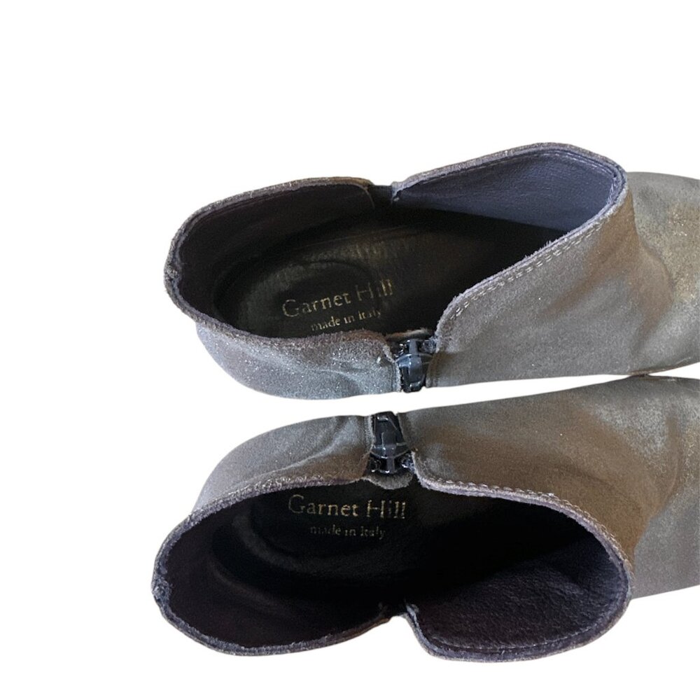 Garnet Hill alessandra gold metallic leather booties - Picture 8 of 9